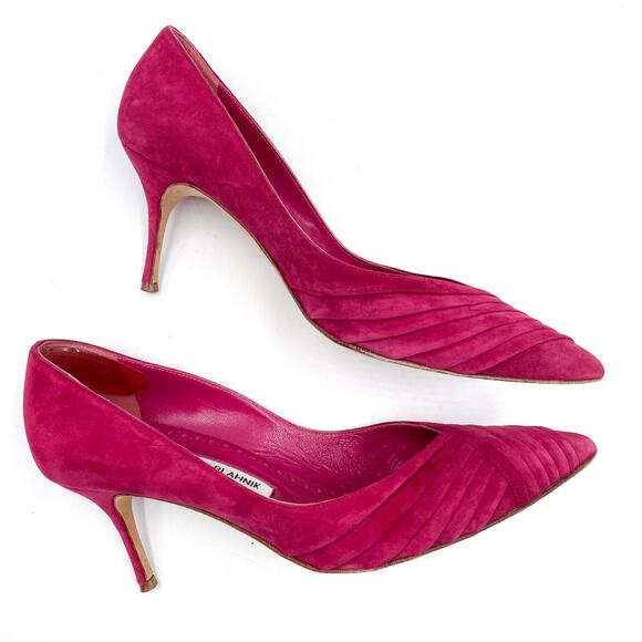 Manolo Blahnik Pink Heels - Picture 6 of 10